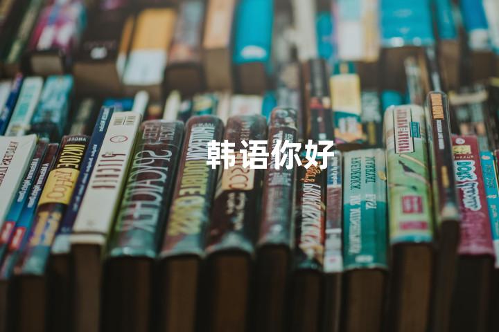 韩语你好