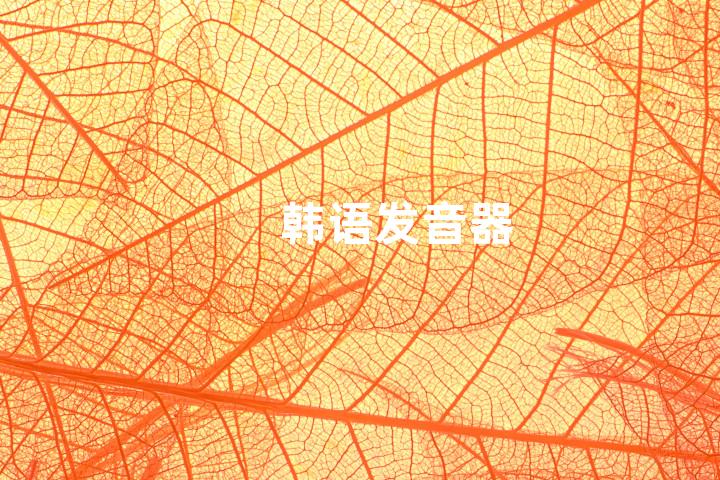 韩语发音器