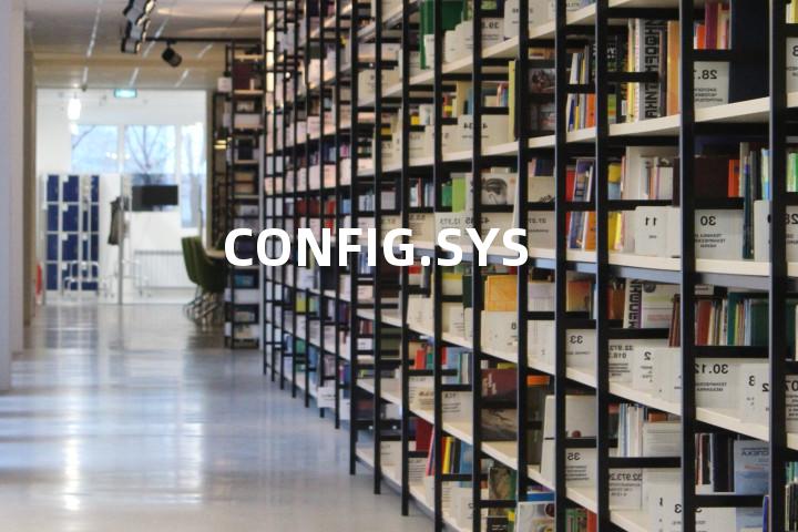 CONFIG.SYS单词图解，单词释义场景配图