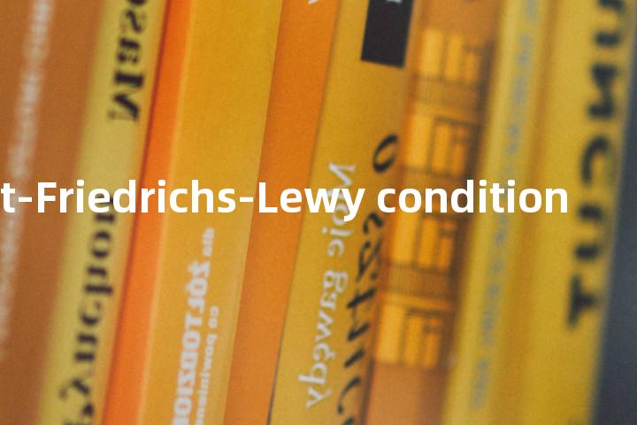 Courant-Friedrichs-Lewy condition单词图解，单词释义场景配图