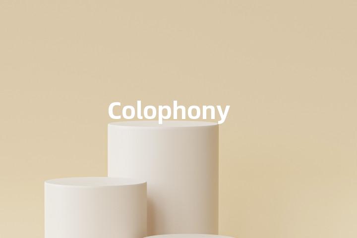 Colophony