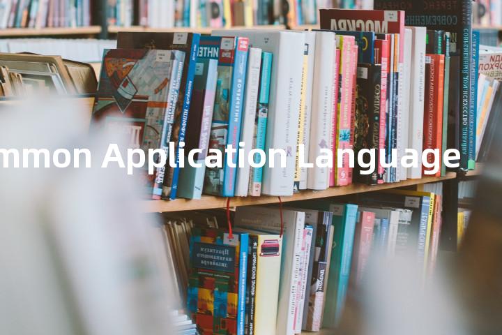 Common Application Language单词图解，单词释义场景配图