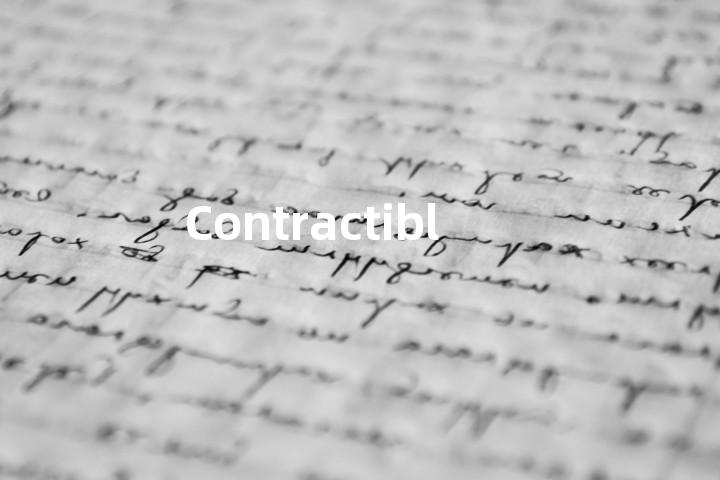 Contractible