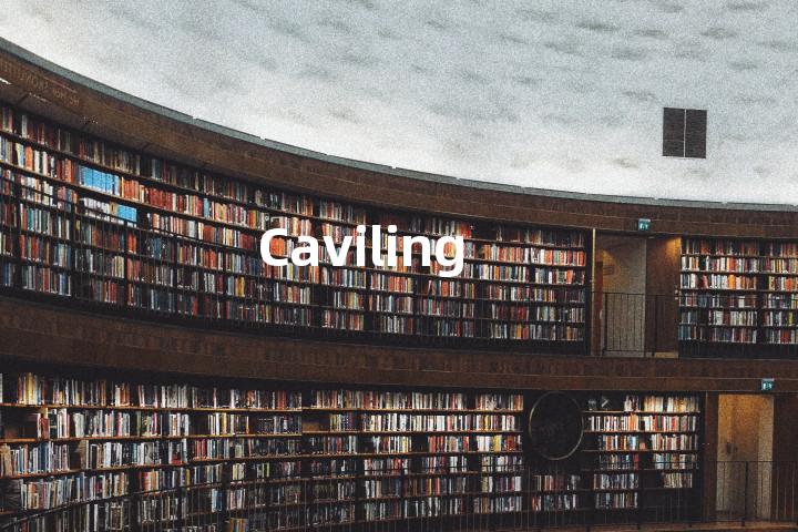 Caviling