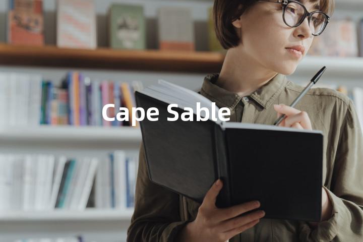 Cape Sable单词图解，单词释义场景配图