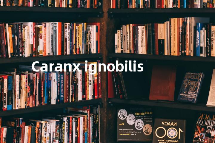 Caranx ignobilis单词图解，单词释义场景配图