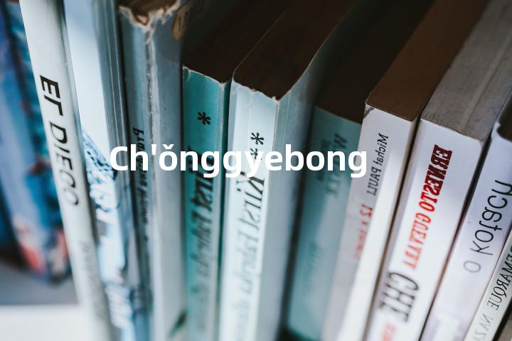 Ch'ǒnggyebong单词图解，单词释义场景配图