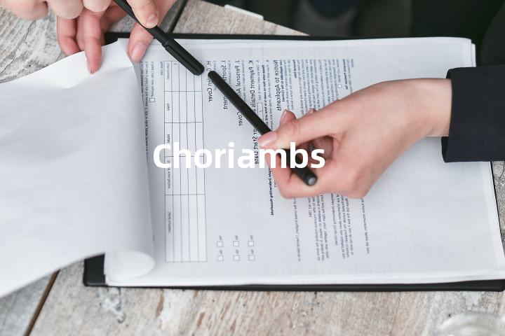 Choriambs