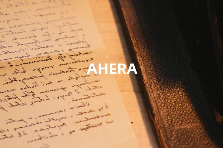 AHERA单词图解，单词释义场景配图
