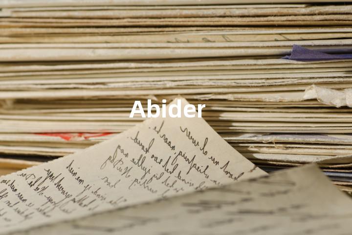 Abider