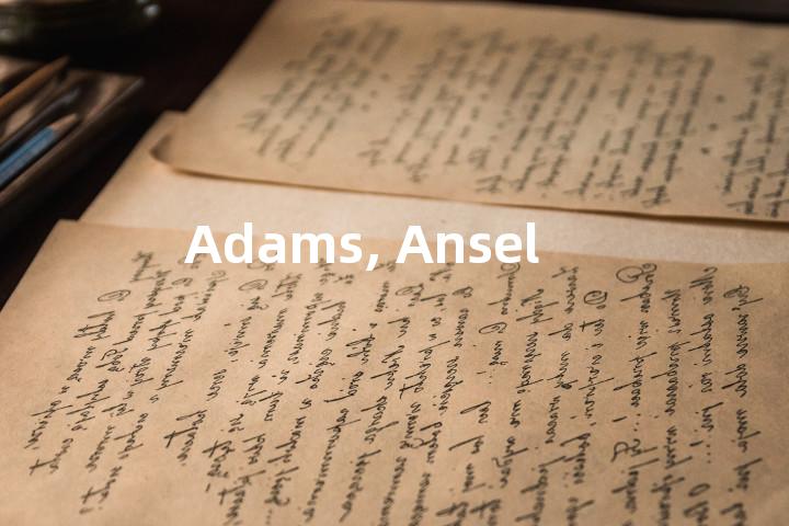 Adams, Ansel单词图解，单词释义场景配图
