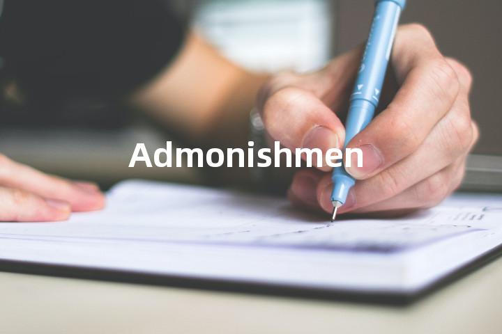 Admonishment