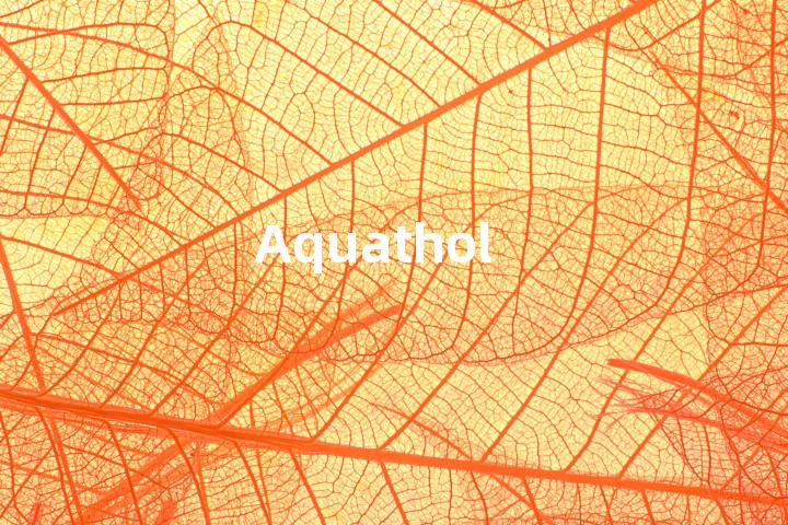 Aquathol单词图解，单词释义场景配图