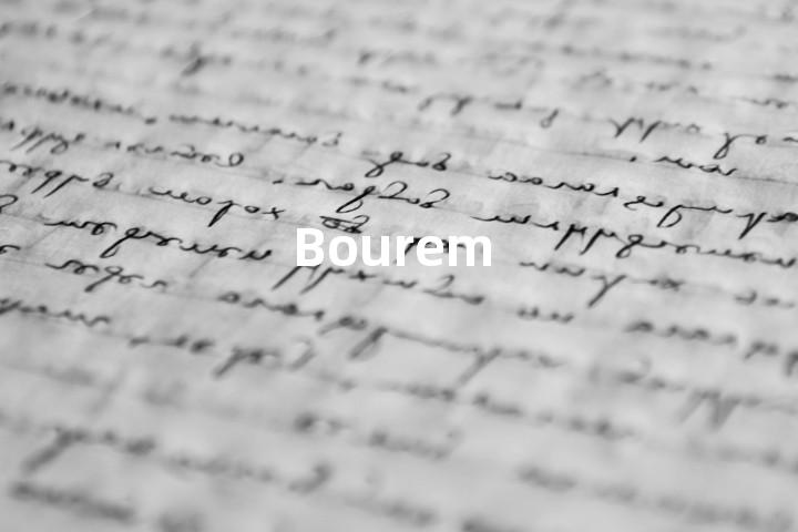 Bourem单词图解，单词释义场景配图