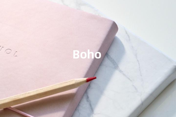 Boho单词图解，单词释义场景配图