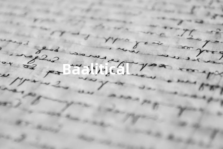Baalitical单词图解，单词释义场景配图