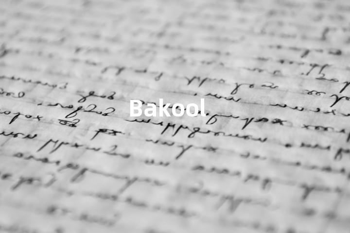 Bakool单词图解，单词释义场景配图