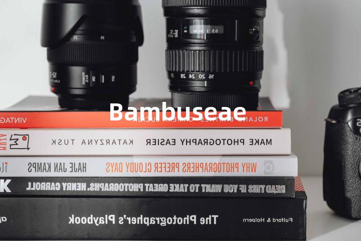 Bambuseae单词图解，单词释义场景配图