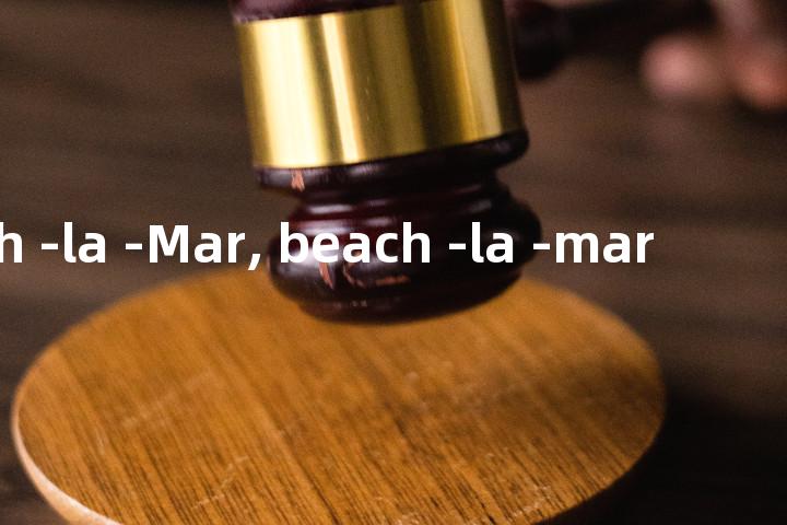 Beach -la -Mar, beach -la -mar单词图解，单词释义场景配图