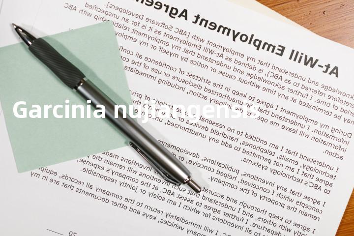 Garcinia nujiangensis单词图解，单词释义场景配图