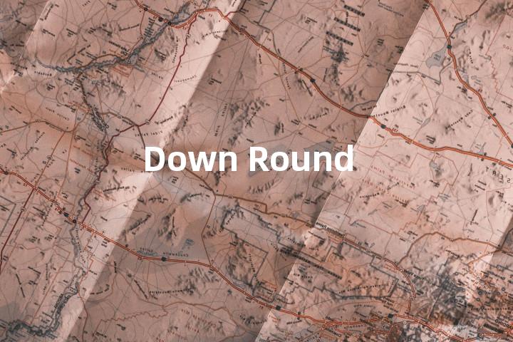 Down Round单词图解，单词释义场景配图
