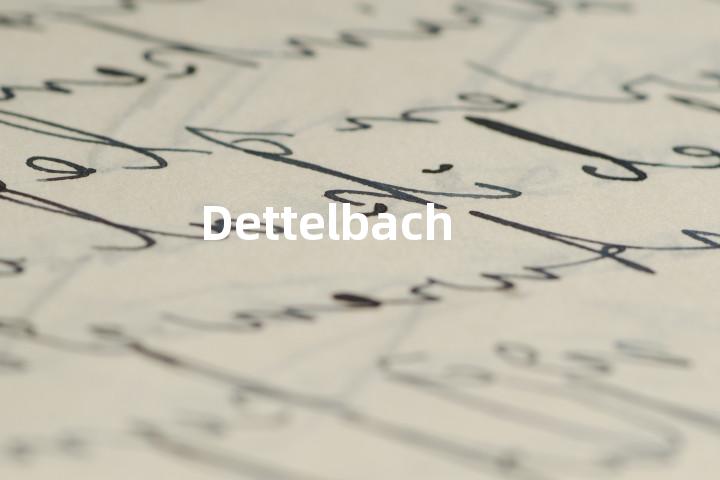 Dettelbach单词图解，单词释义场景配图