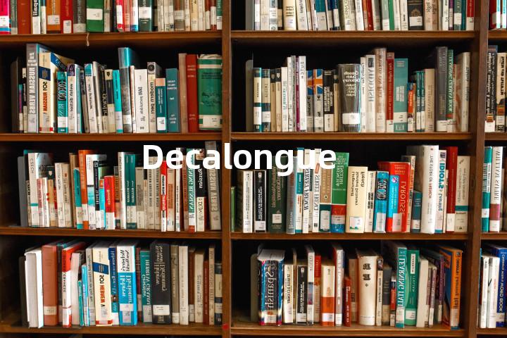 Decalongue单词图解，单词释义场景配图