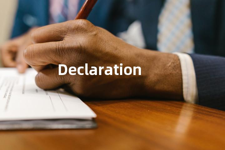 Declaration