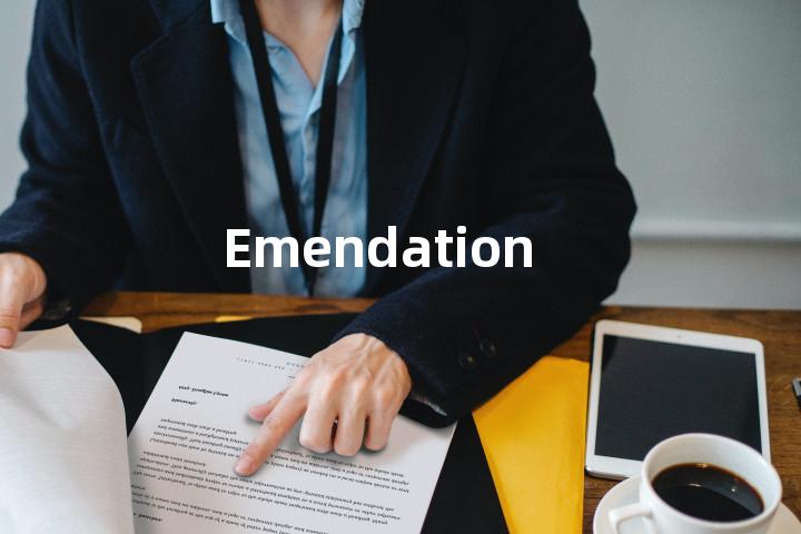 Emendation