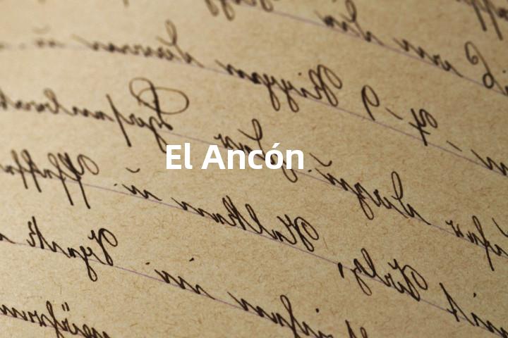 El Ancón单词图解，单词释义场景配图