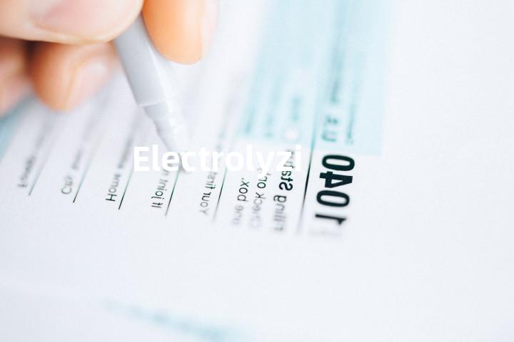 Electrolyzing