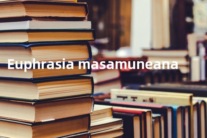 Euphrasia masamuneana单词图解，单词释义场景配图