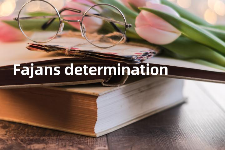 Fajans determination单词图解，单词释义场景配图