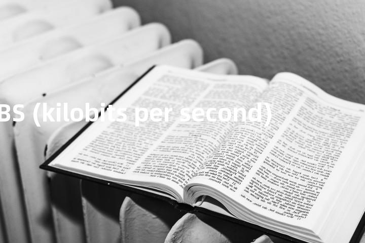 KBS (kilobits per second)单词图解，单词释义场景配图