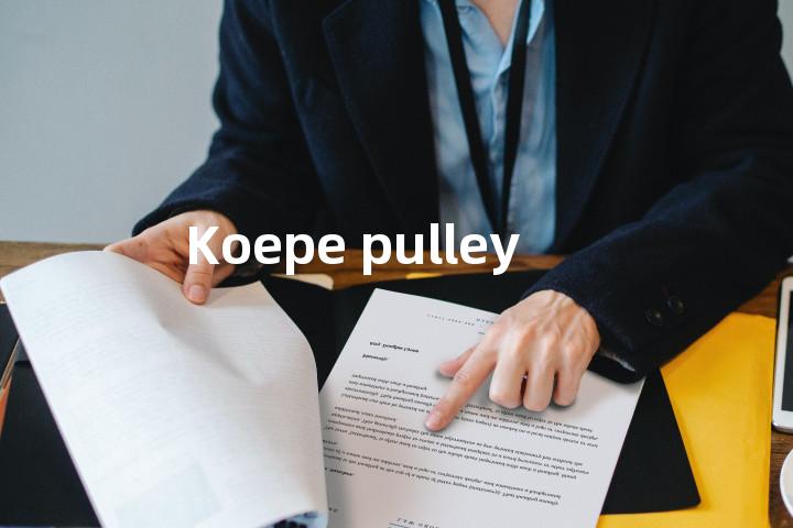 Koepe pulley单词图解，单词释义场景配图