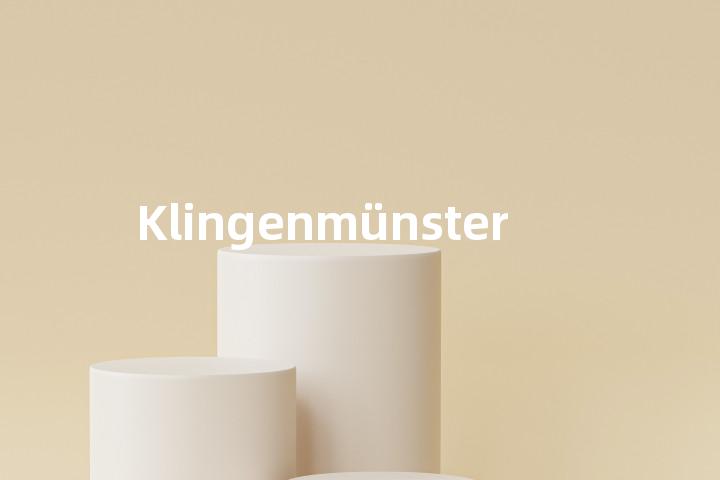 Klingenmünster单词图解，单词释义场景配图