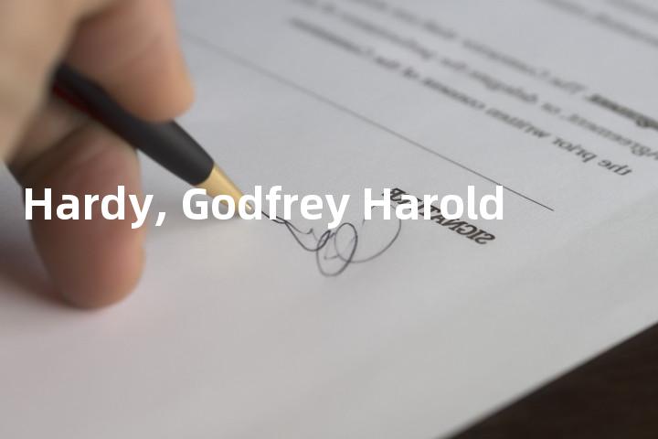 Hardy, Godfrey Harold单词图解，单词释义场景配图