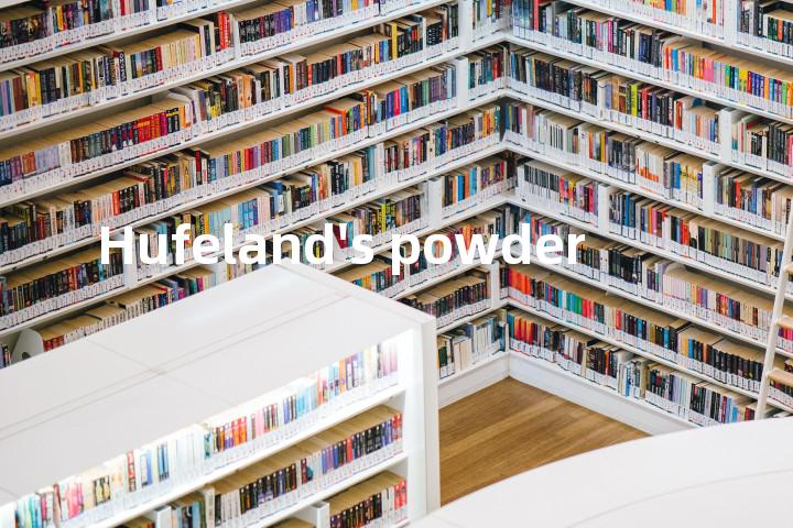 Hufeland's powder单词图解，单词释义场景配图