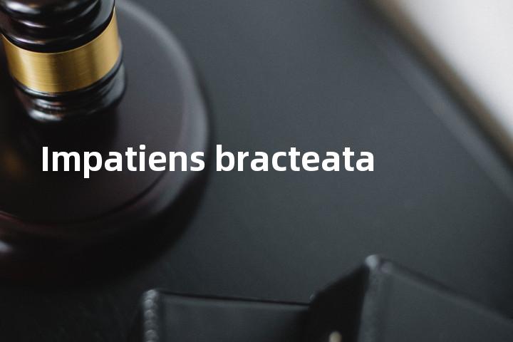 Impatiens bracteata单词图解，单词释义场景配图