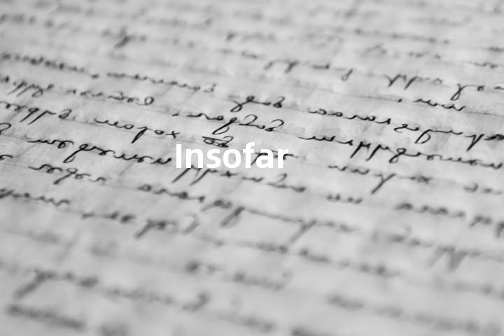 Insofar