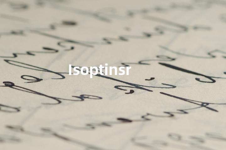 Isoptinsr单词图解，单词释义场景配图