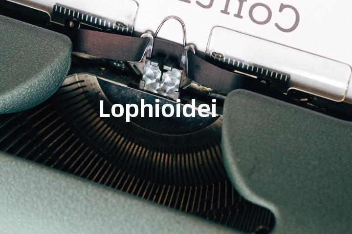 Lophioidei单词图解，单词释义场景配图