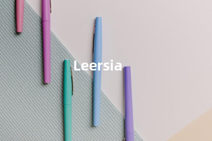 Leersia单词图解，单词释义场景配图