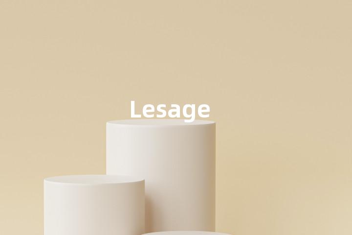 Lesage单词图解，单词释义场景配图