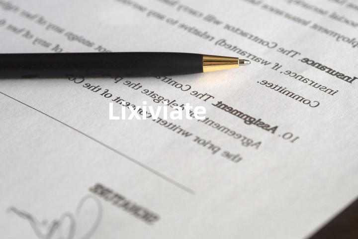 Lixiviate