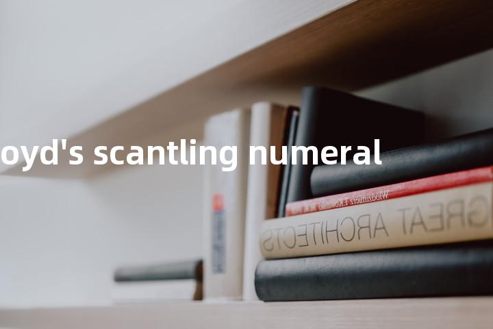 Lloyd's scantling numeral单词图解，单词释义场景配图