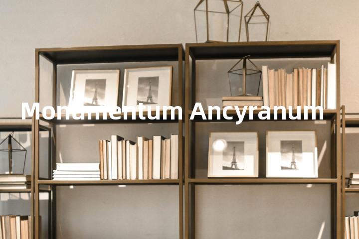 Monumentum Ancyranum单词图解，单词释义场景配图