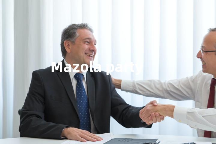 Mazola party单词图解，单词释义场景配图