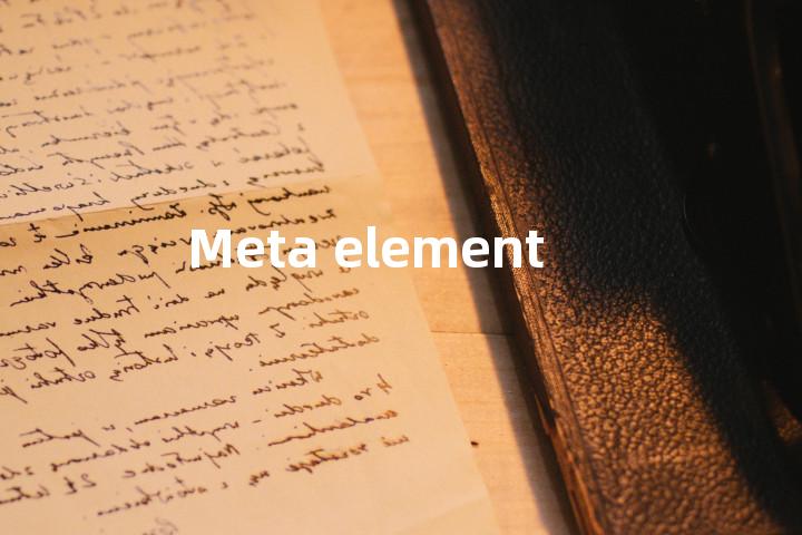 Meta element单词图解，单词释义场景配图