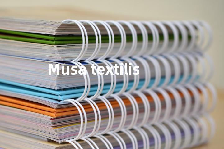 Musa textilis单词图解，单词释义场景配图
